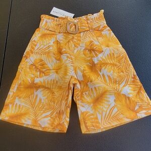 Janie And Jack Toddler Girl’s  Capri Pants Size 18/24 Months  Floral Cotton